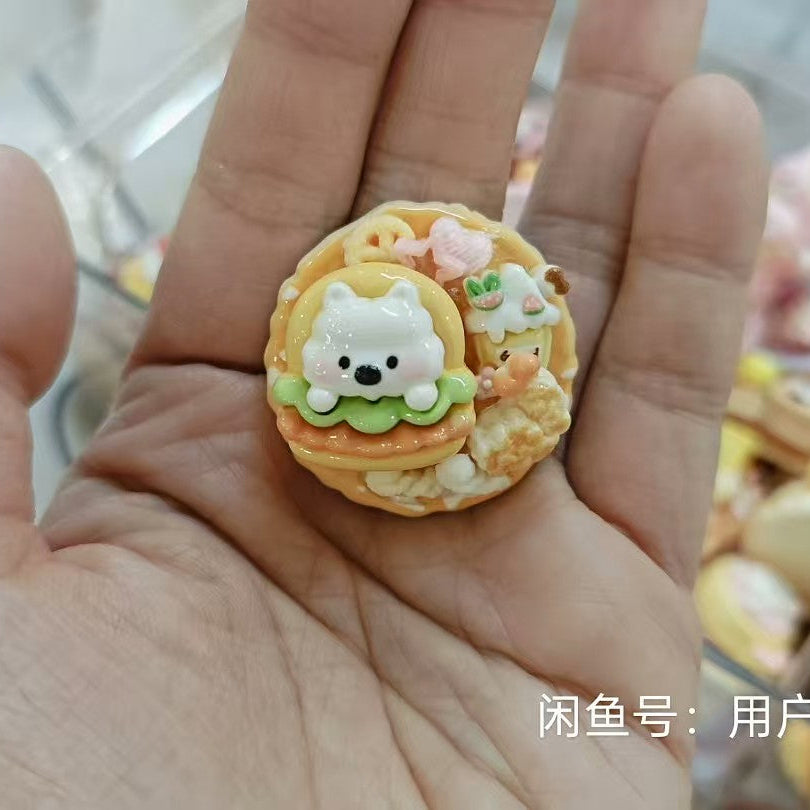 Lucky DIY handmade butter glue refrigerator magnet (small version)