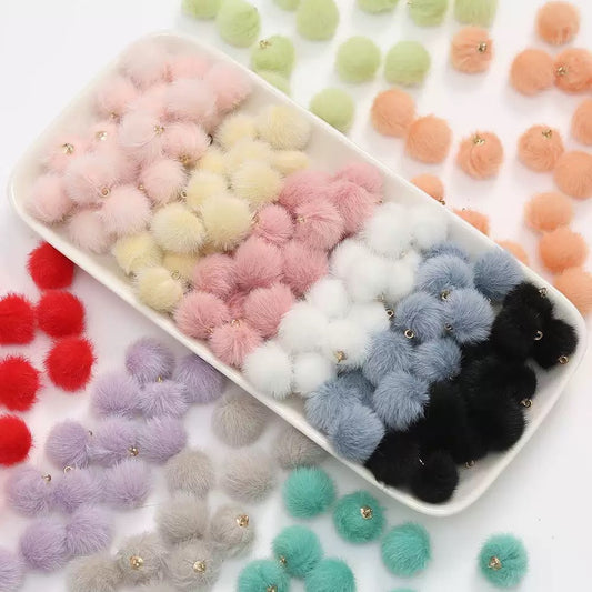Plush fur beads-HaHa shop