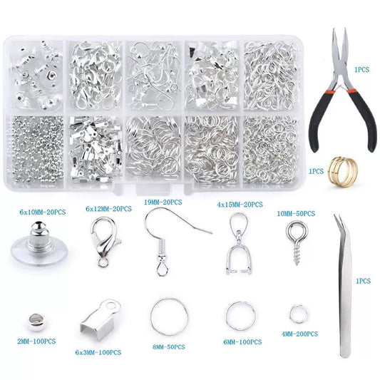 Hot-selling jewelry making box set metal jewelry accessories DIY material tool kit-kiki