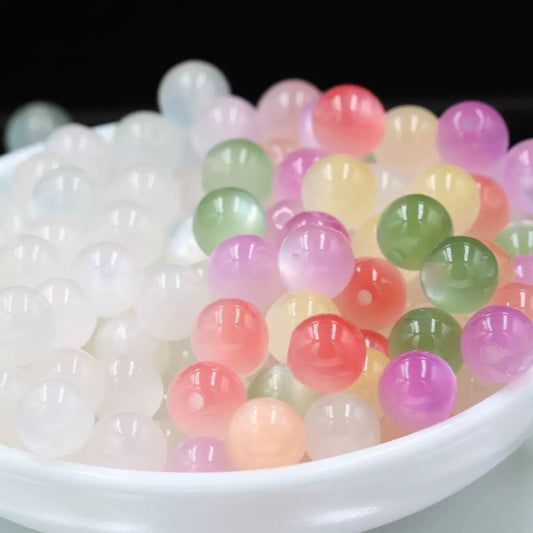 UV color changing resin fine glitter cat eye beads-kiki