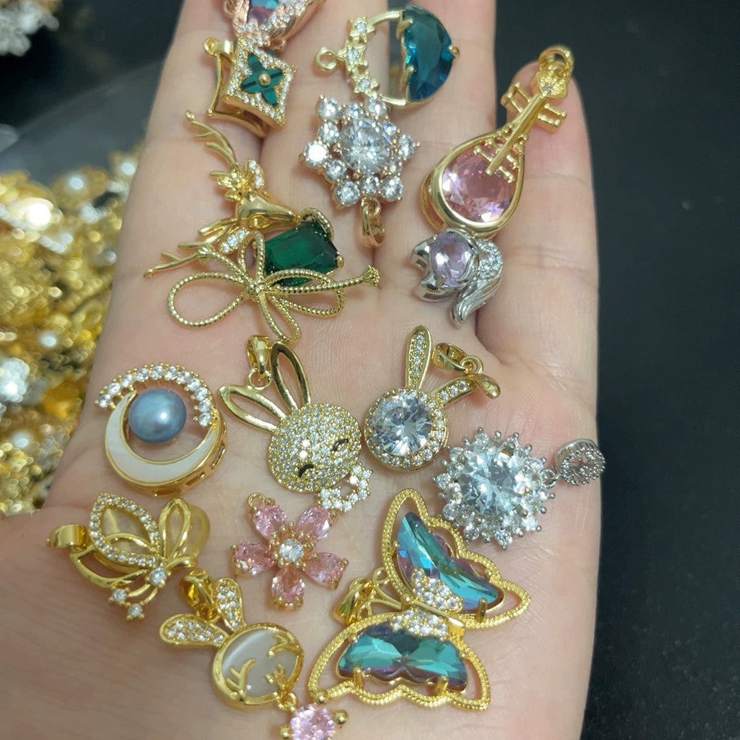 !!! NEW  Lucky Alloy Pendant-XIXI DIY shop