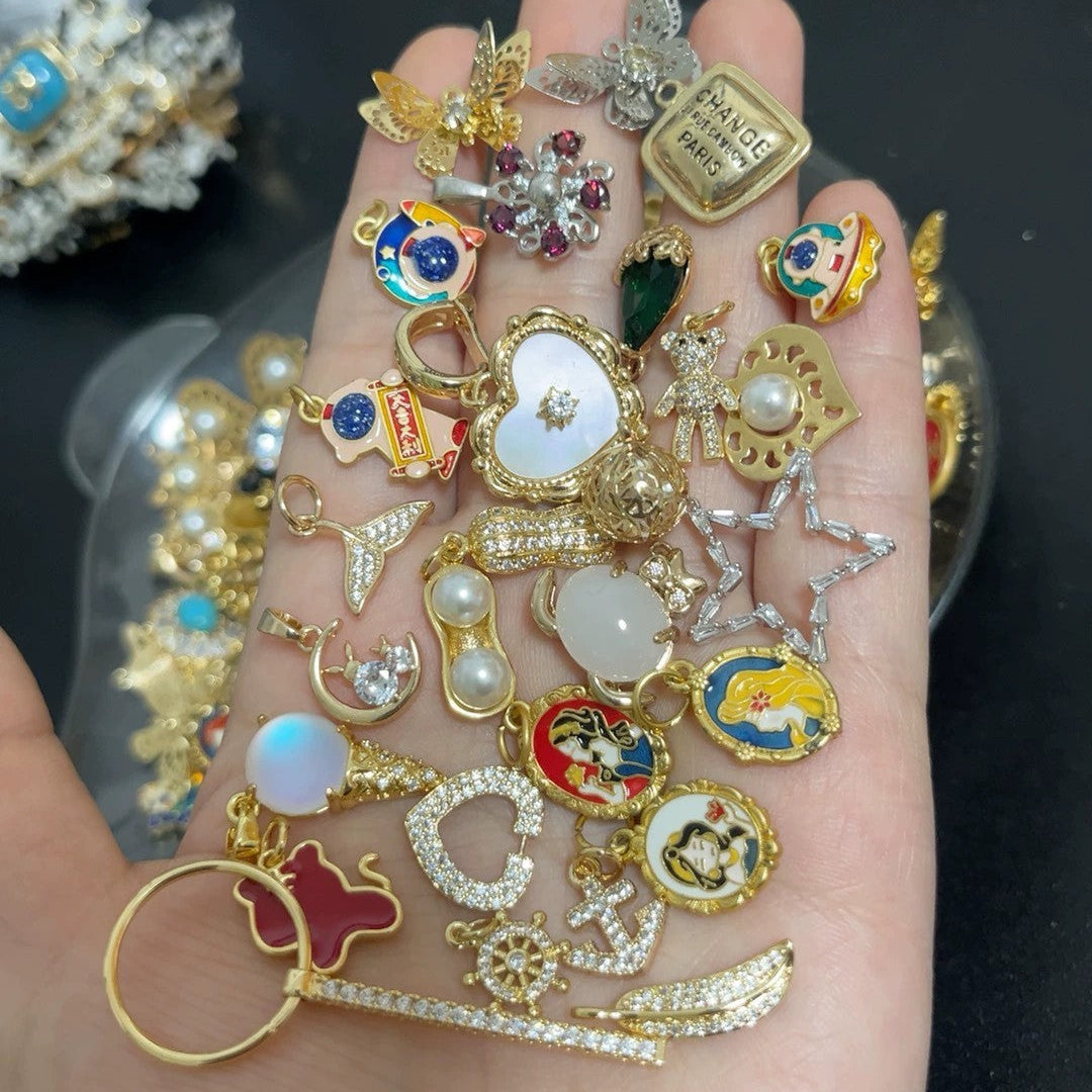 !!! NEW  Lucky Alloy Pendant-XIXI DIY shop