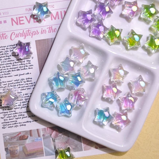 Transparent candy beads