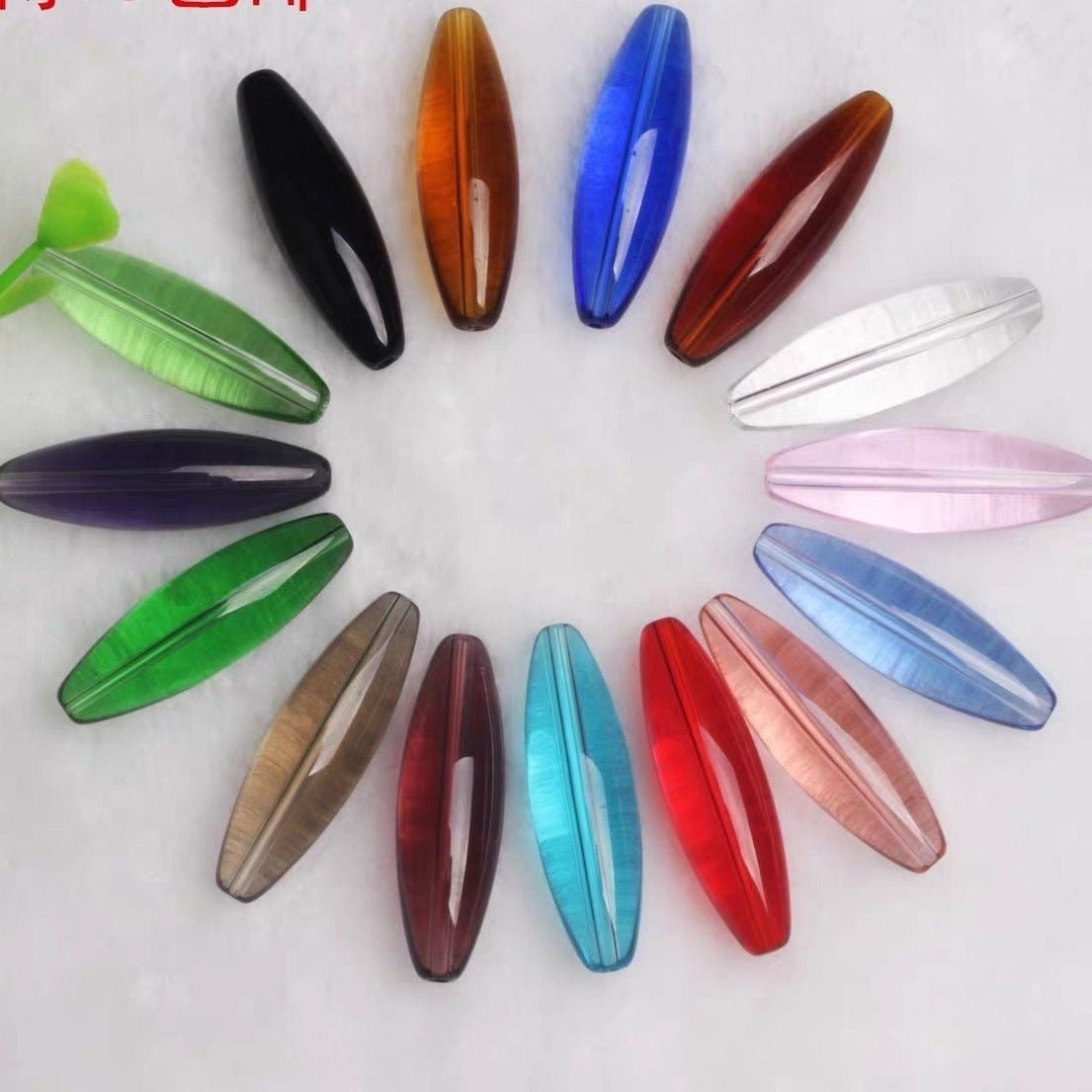 (Pre-sale) Olive-shaped beads