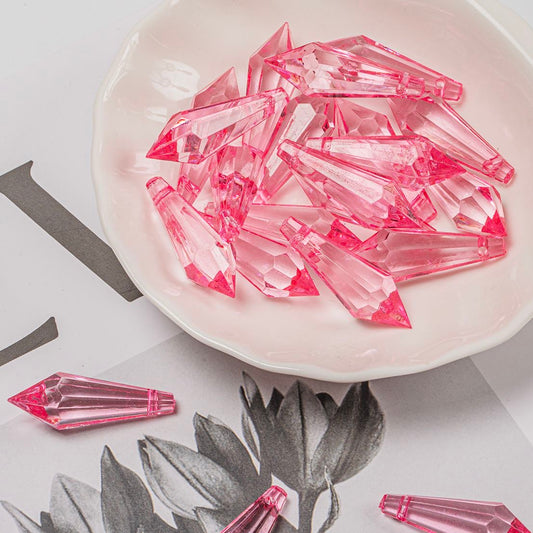 Crystal hanging beads
