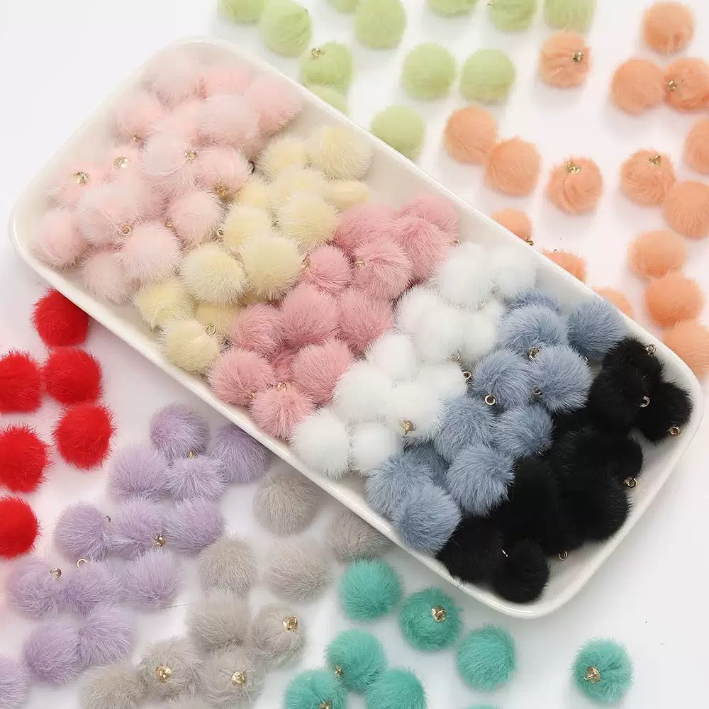 Plush fur beads-HaHa shop