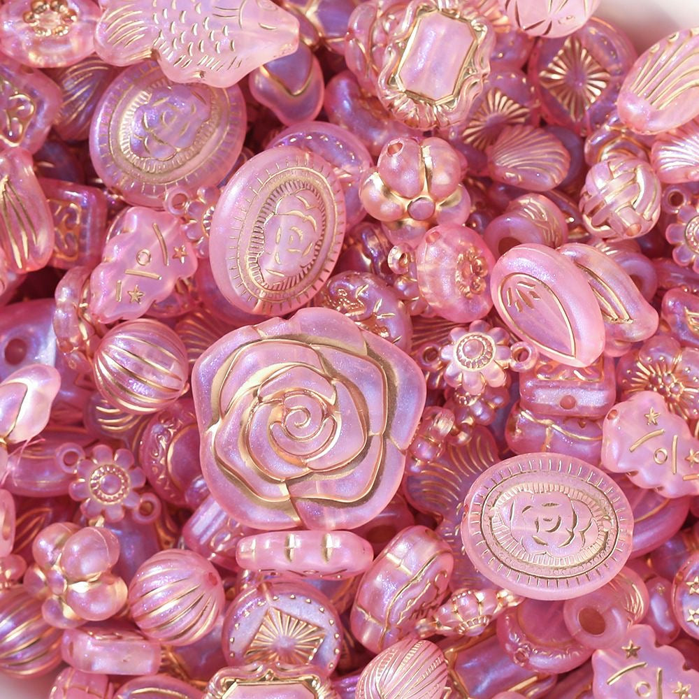 Vintage gold-painted beads！