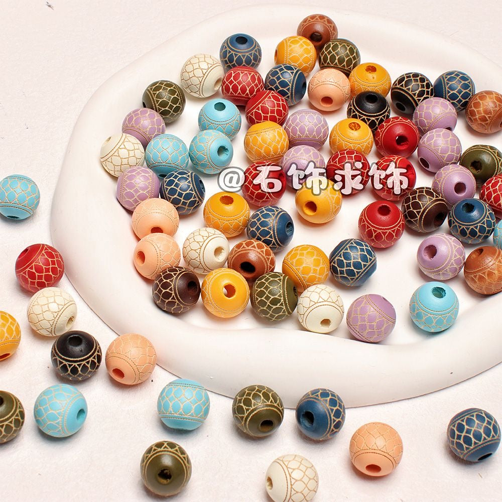 wooden beads-haha
