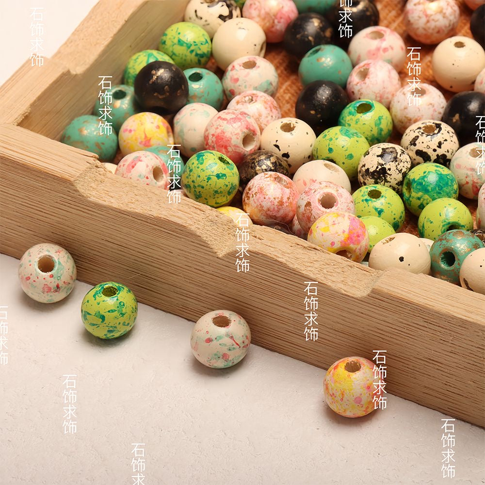 wooden beads-haha