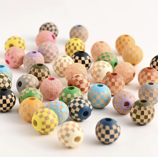 Colorful wooden beads--haha